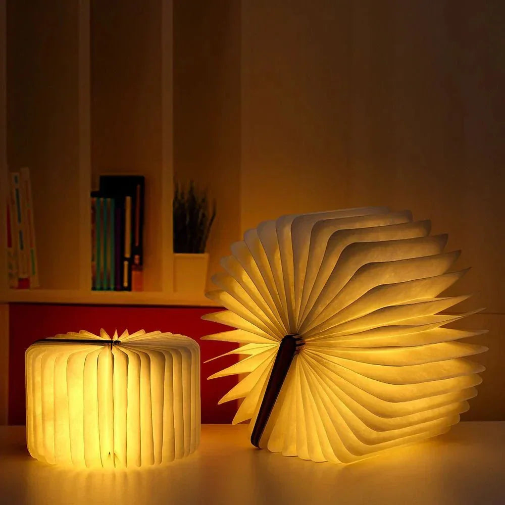 Foldable Book-Shaped Rechargeable Lamp