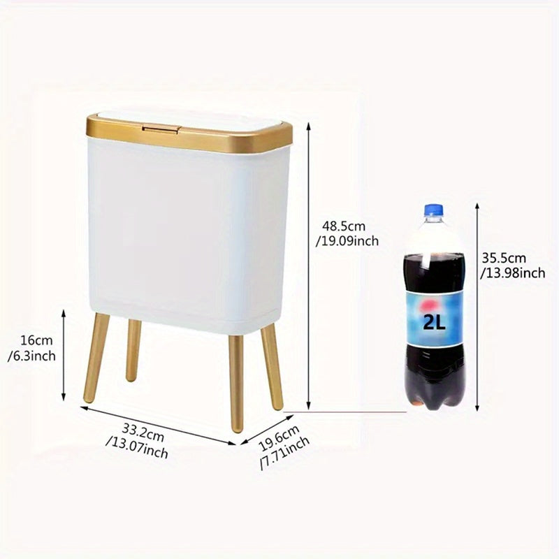 15 L Odour-Sealing Bin with Elevated Legs