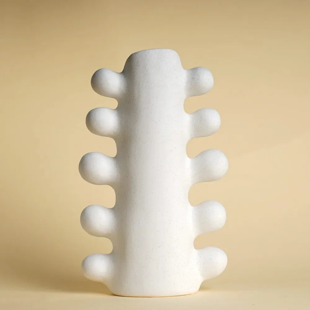 Textured Ceramic Chrysalis Vase
