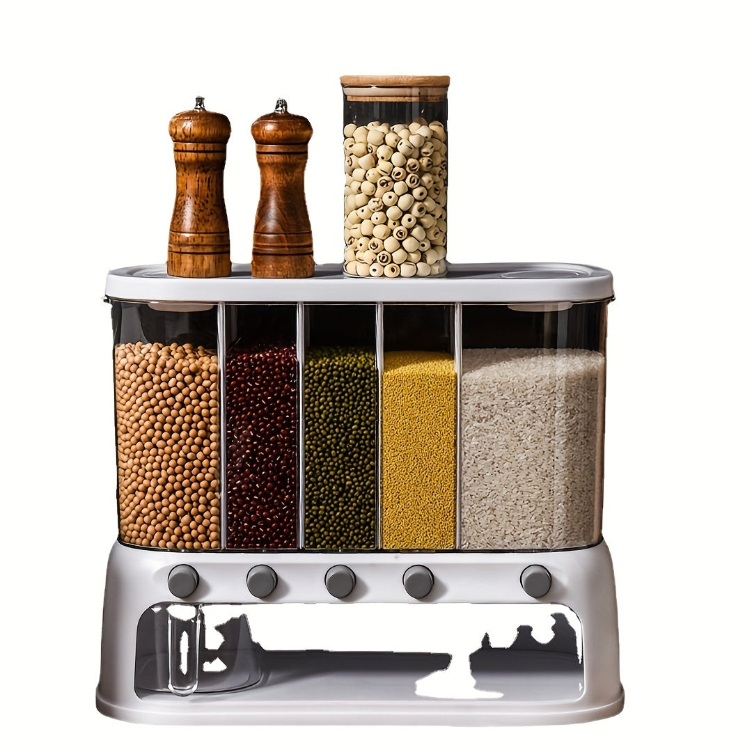 5-Compartment Airtight Grain Storage Container