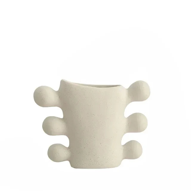Textured Ceramic Chrysalis Vase