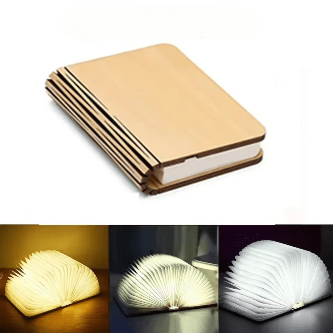 Foldable Book-Shaped Rechargeable Lamp