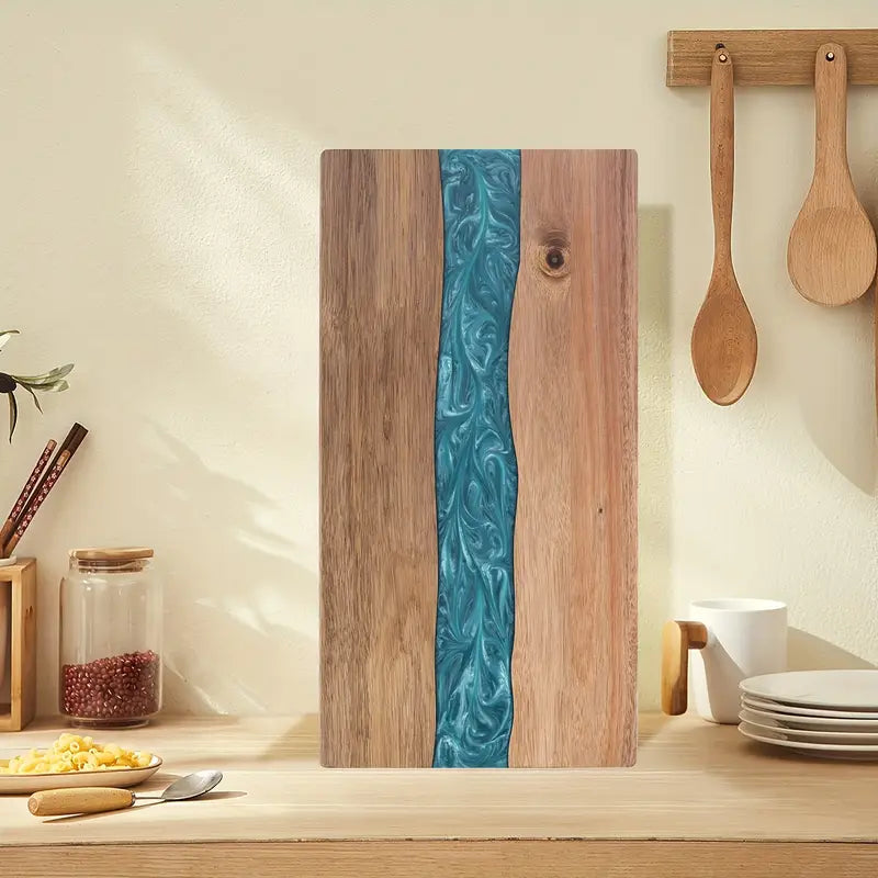 Acacia Wood Resin River Charcuterie Board