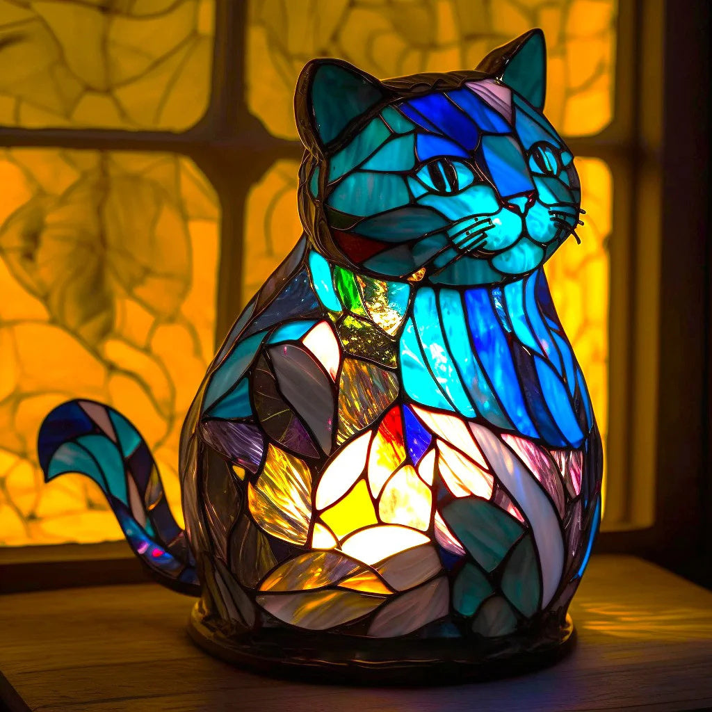 Stained-Glass Effect Animal Table Light