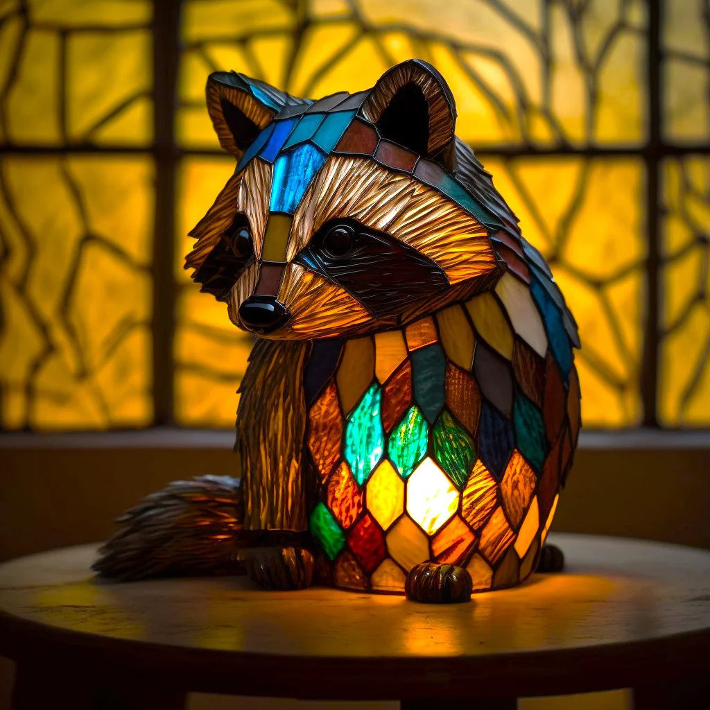 Stained-Glass Effect Animal Table Light