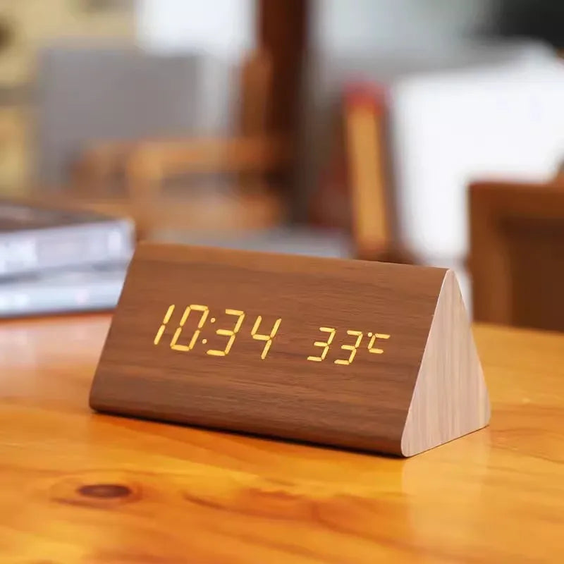 LED Digital Alarm Clock with Voice Control