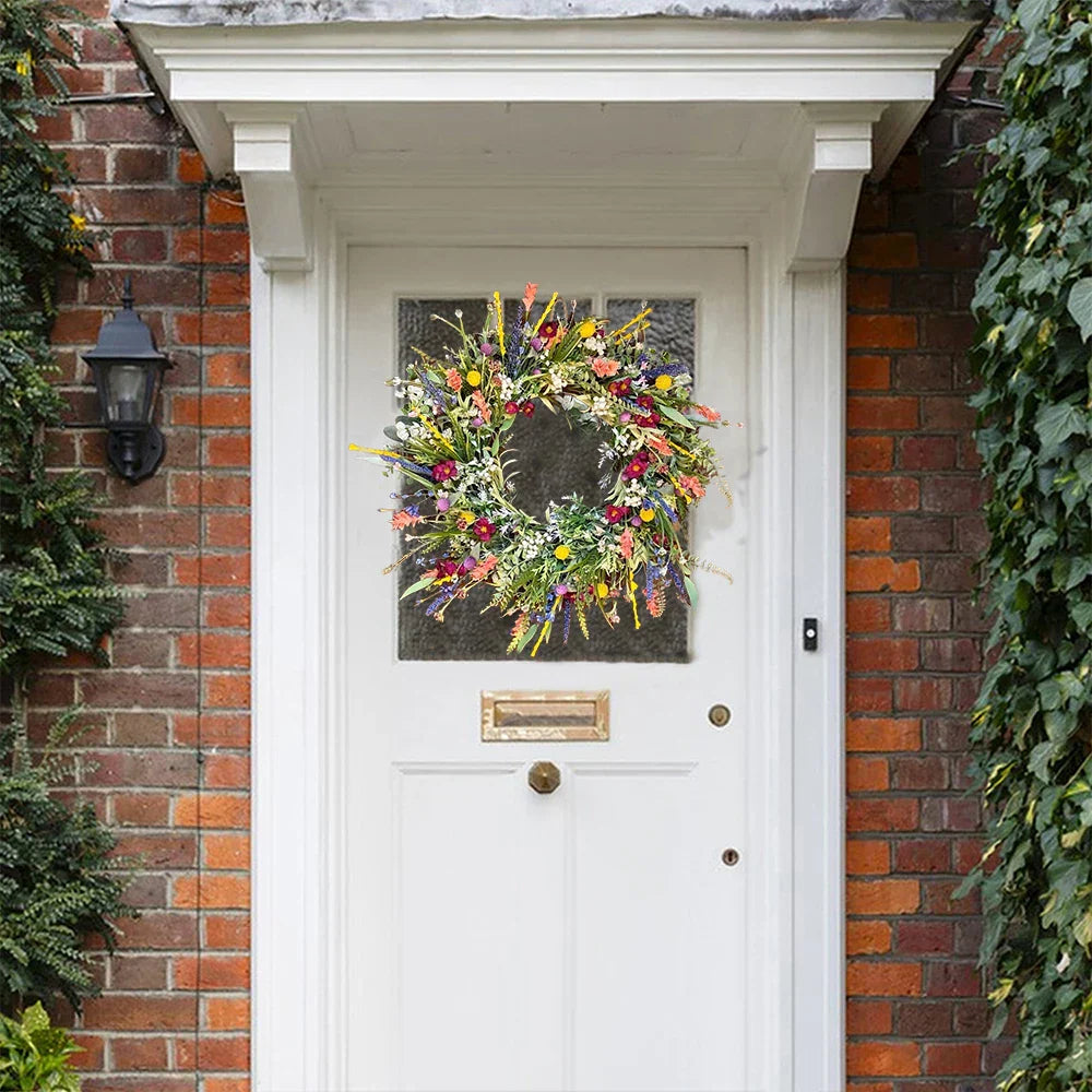 Artificial Flower Door Wreath