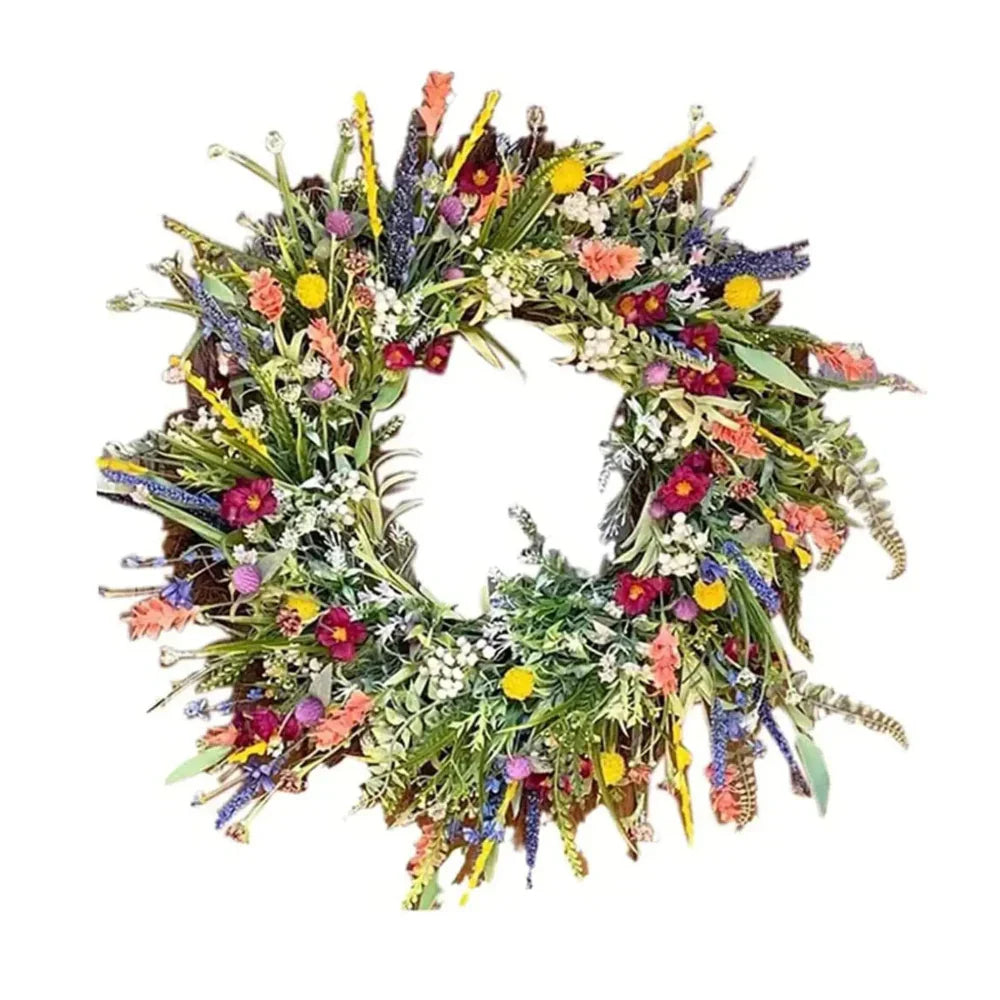Artificial Flower Door Wreath