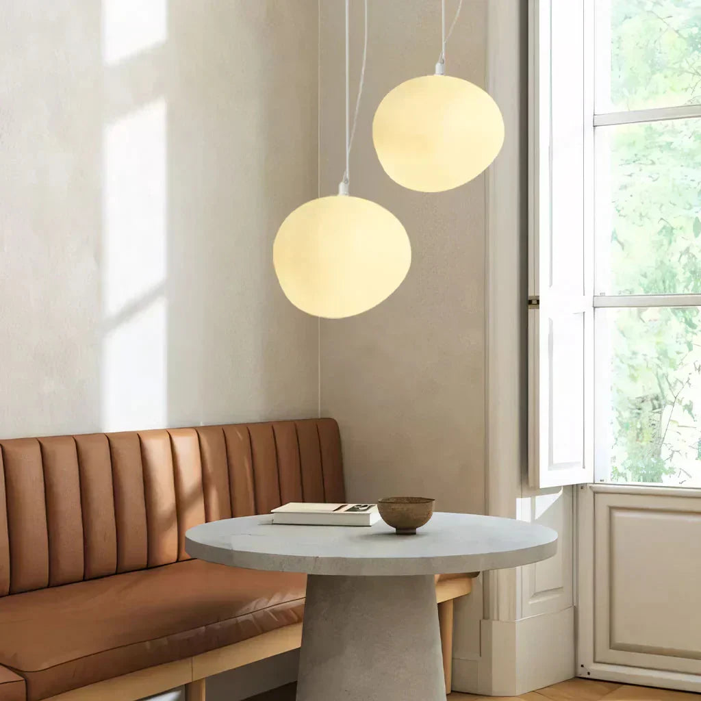 Pebble Frosted Glass Pendant Light