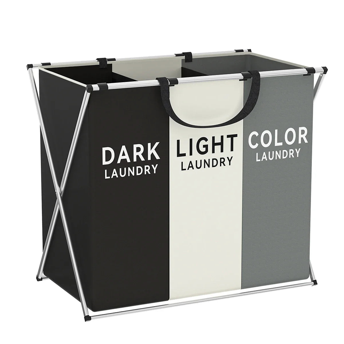 Multi-Section Foldable Laundry Hamper