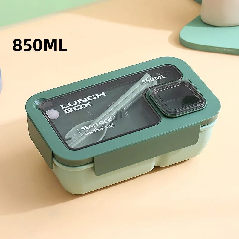 Portable Leak-Proof Bento Lunch Box with Cutlery