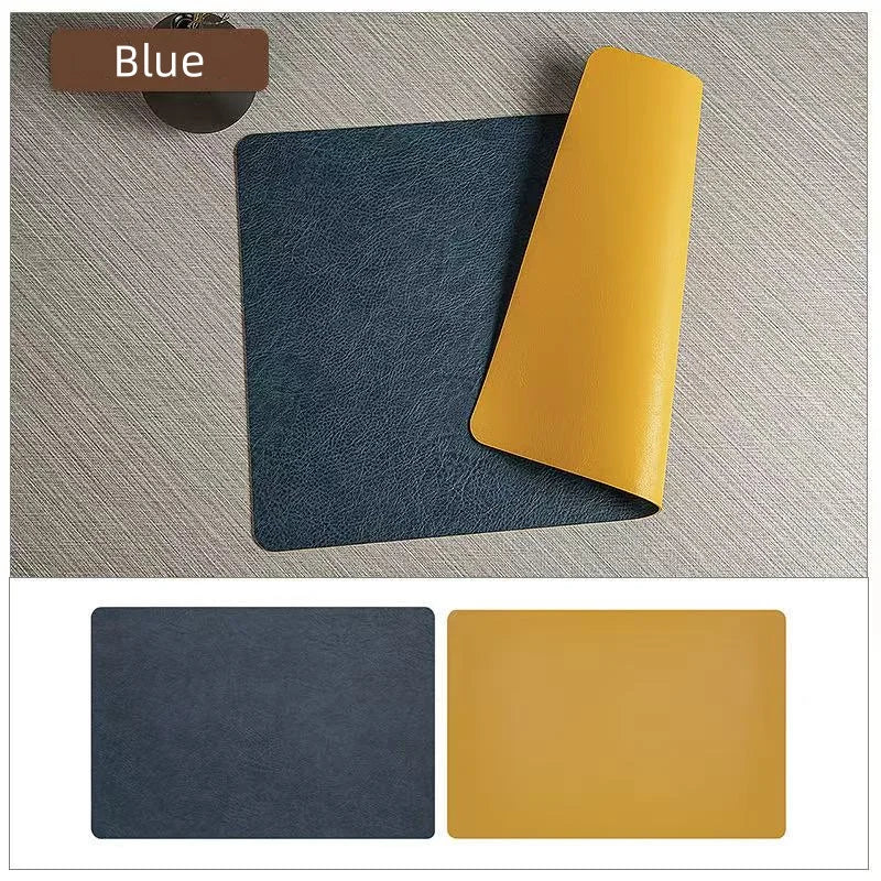 Double-Sided Faux Leather Placemats