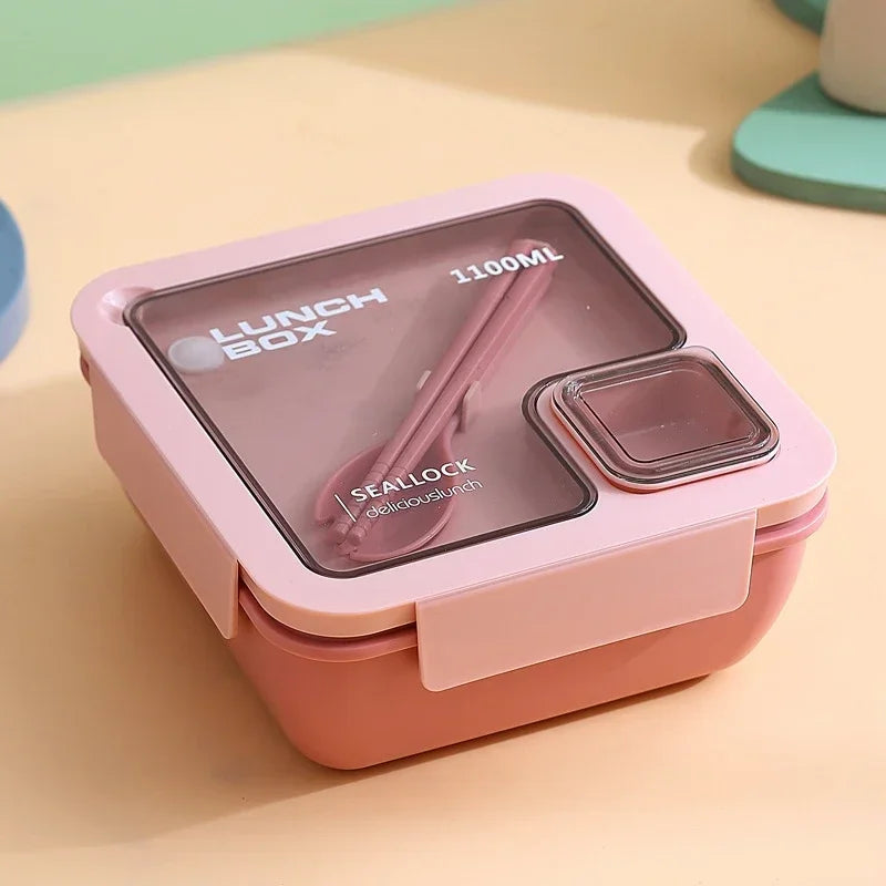 Portable Leak-Proof Bento Lunch Box with Cutlery