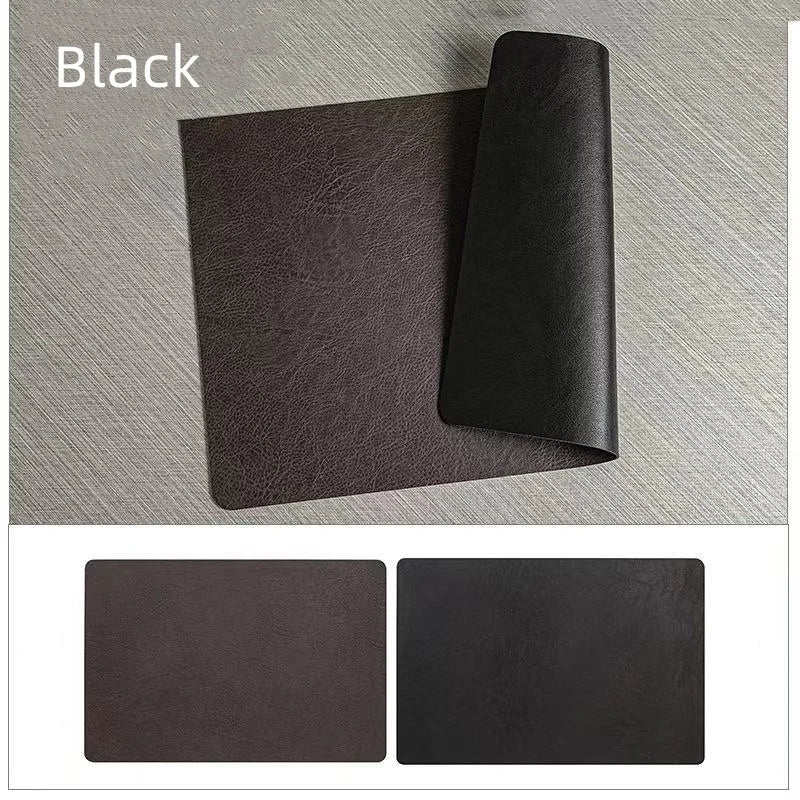 Double-Sided Faux Leather Placemats