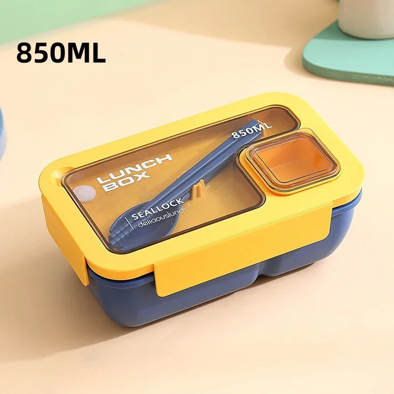 Portable Leak-Proof Bento Lunch Box with Cutlery