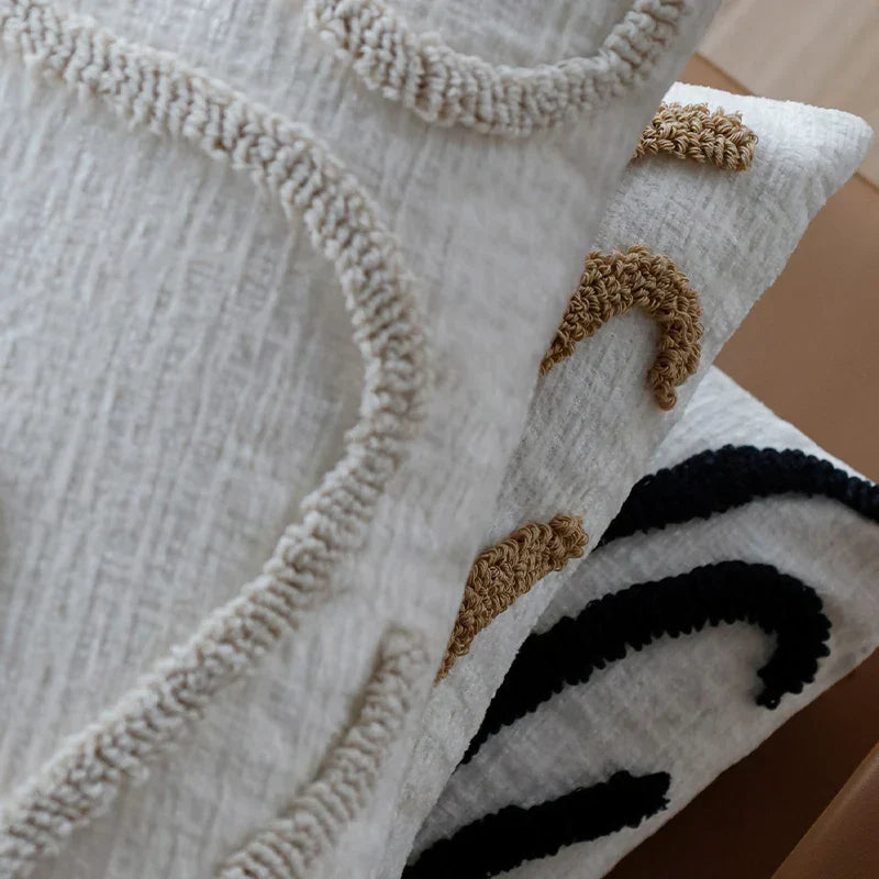 Boho Geometric Chenille Cushion Cover