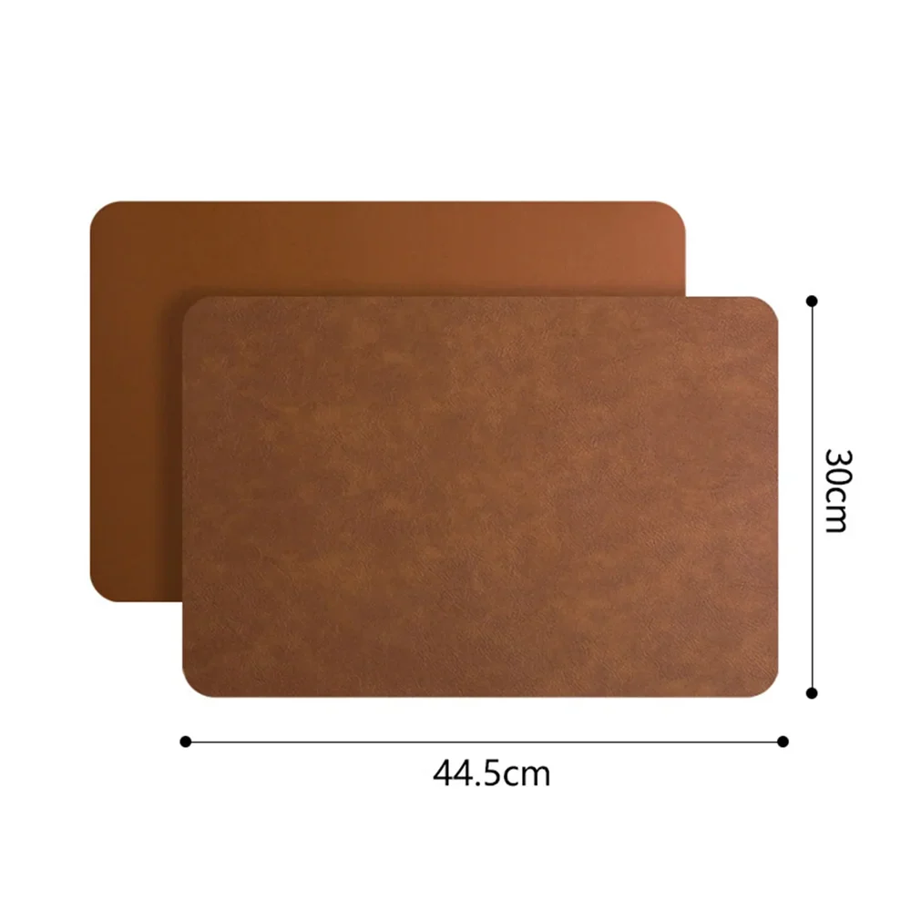 Double-Sided Faux Leather Placemats