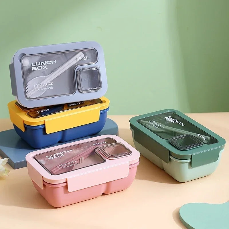 Portable Leak-Proof Bento Lunch Box with Cutlery