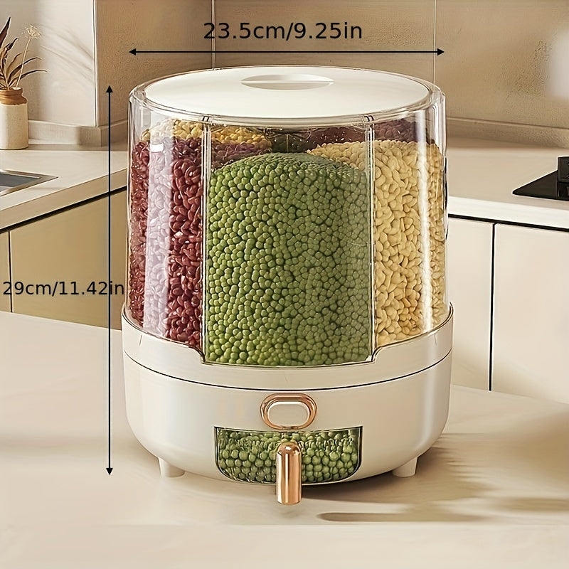 360° Rotating Airtight Food Storage Container