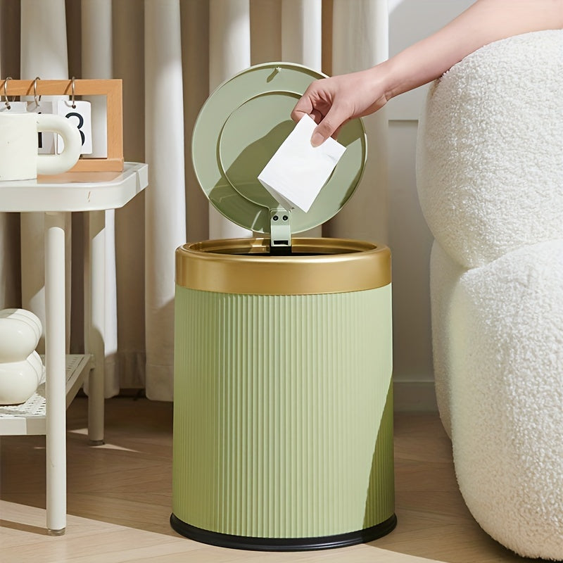 Press-Top Waste Bin with Dual Inner Bucket