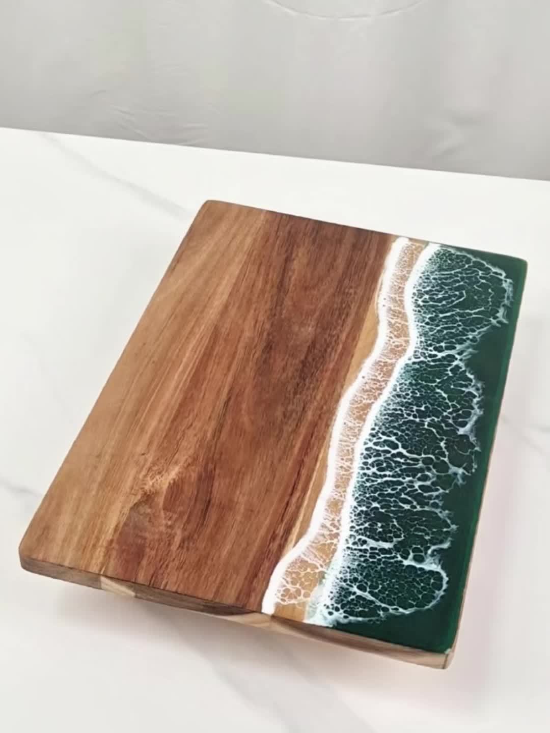 Acacia Wood Resin Serving & Cutting Board