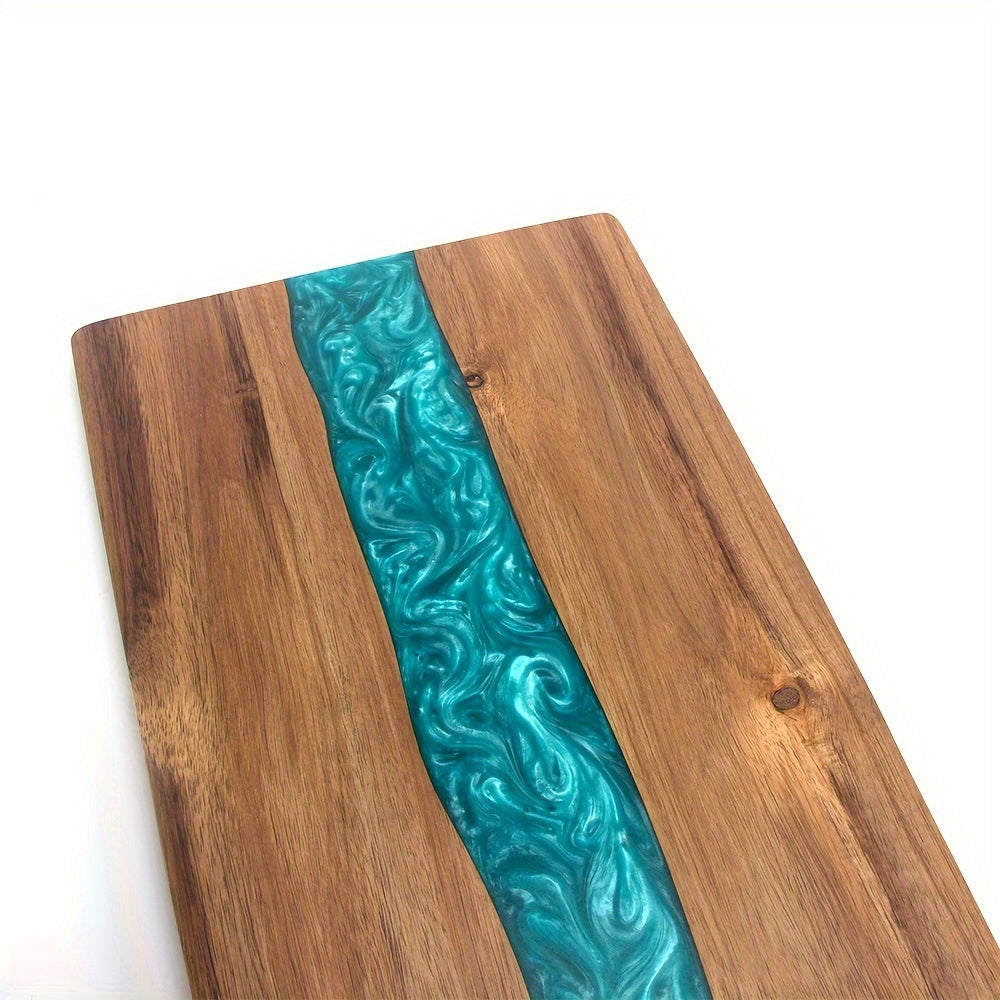 Acacia Wood Resin River Charcuterie Board