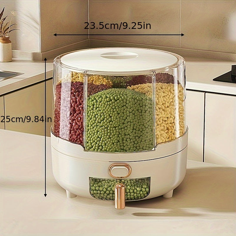 360° Rotating Airtight Food Storage Container