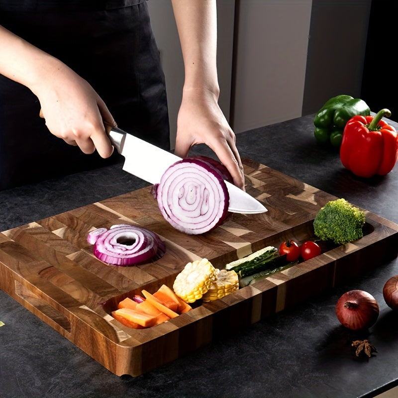 Acacia Wood End-Grain Cutting Board