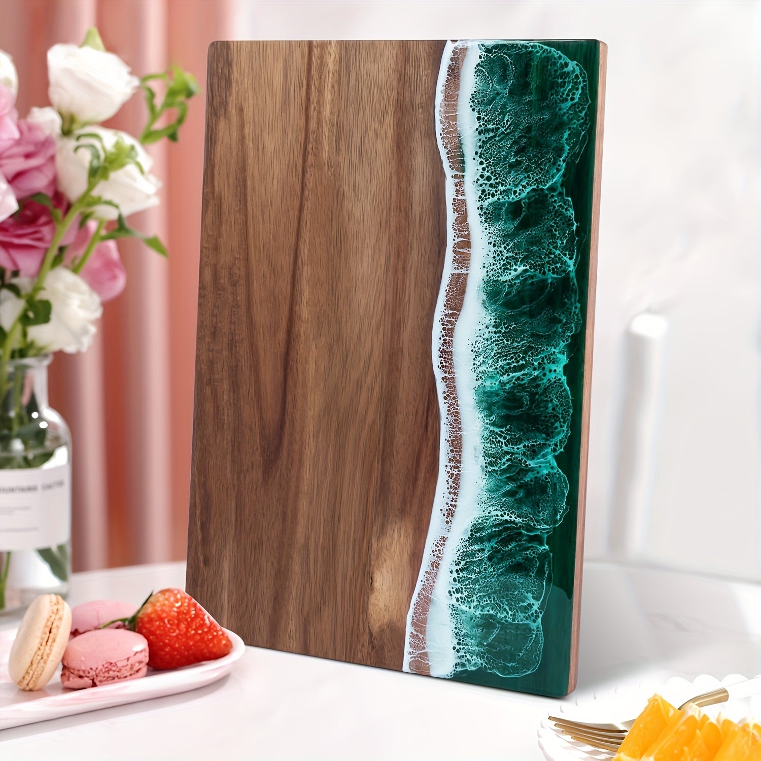 Acacia Wood Resin Serving & Cutting Board