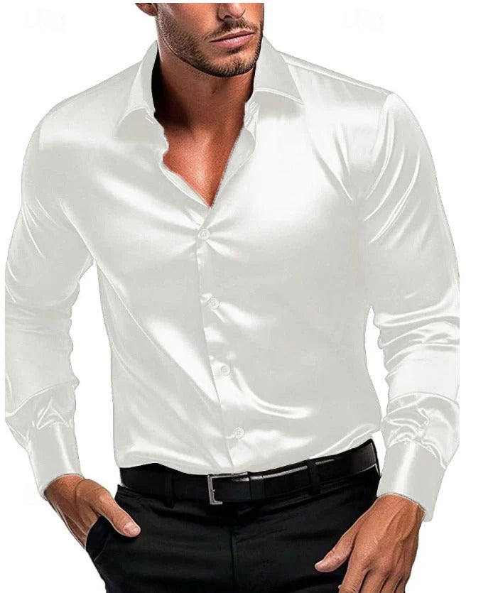 Men's Elegant Silk Shirt