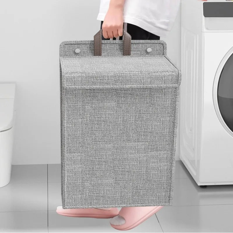 Wall-Mounted Foldable Laundry Basket