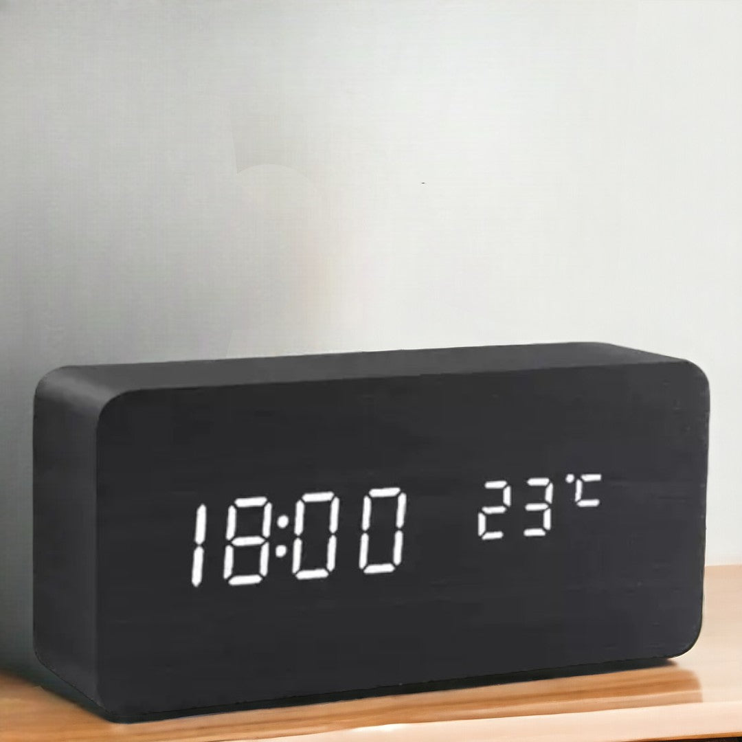LED Digital Alarm Clock with Voice Control