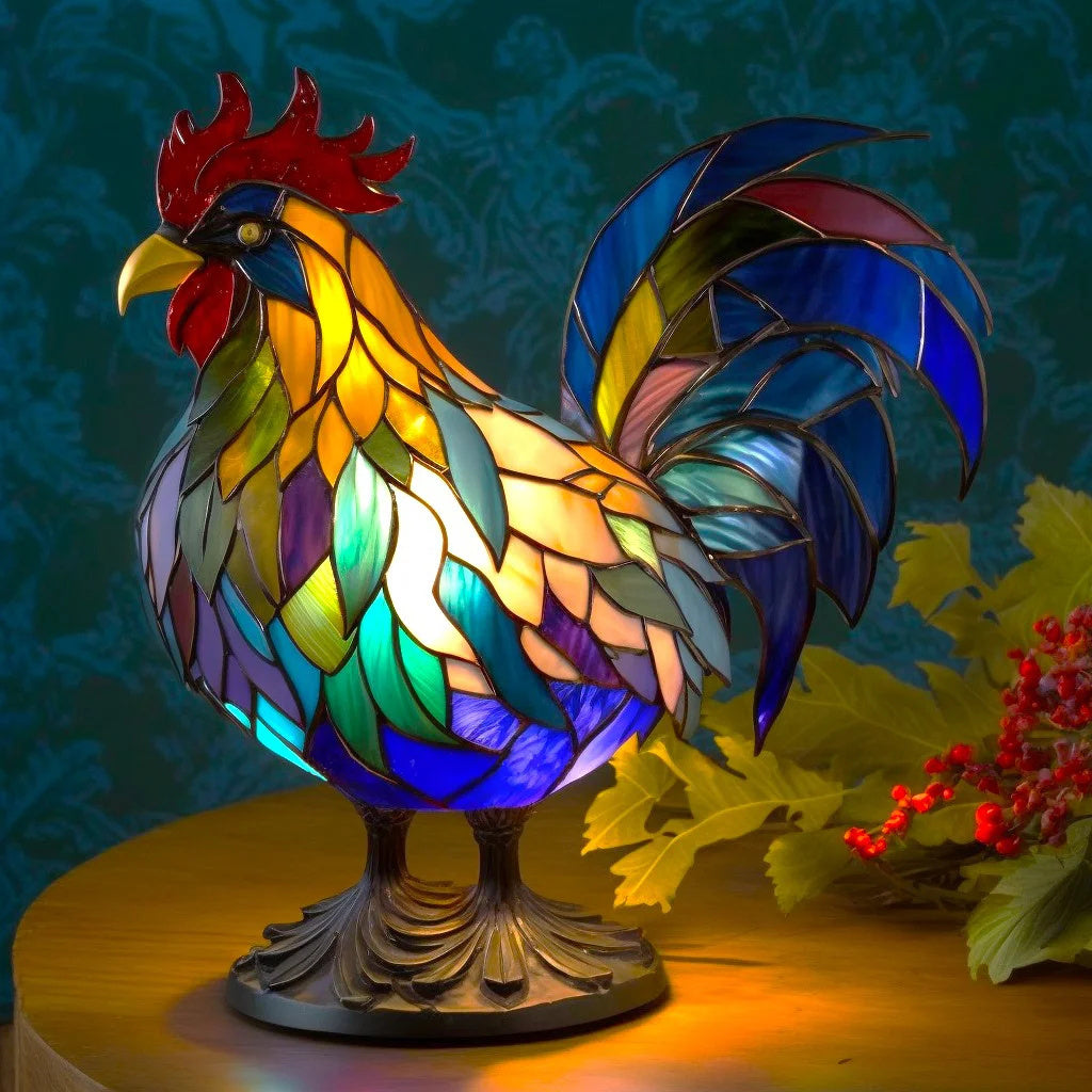 Stained-Glass Effect Animal Table Light