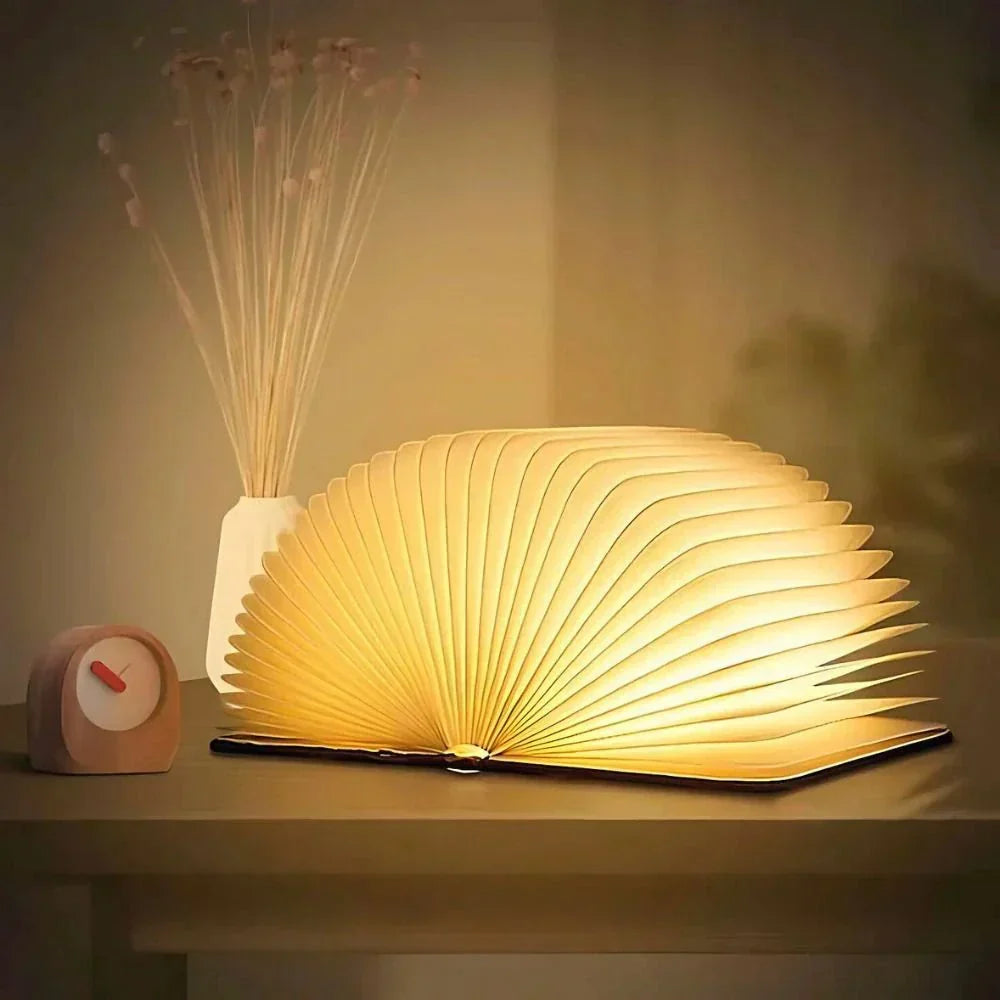 Foldable Book-Shaped Rechargeable Lamp