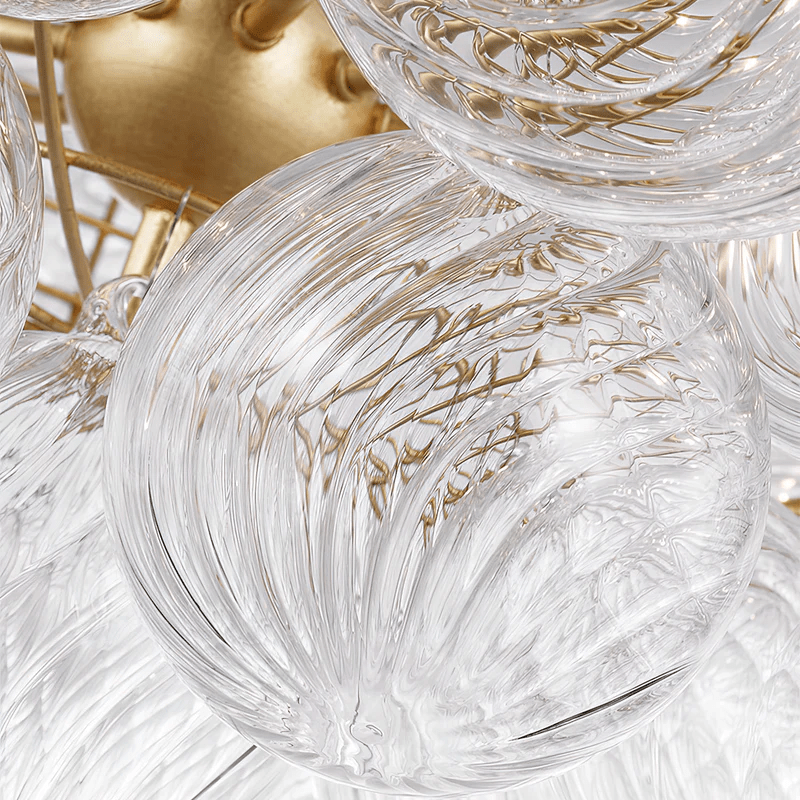 Glass Orb Modern Ceiling Light