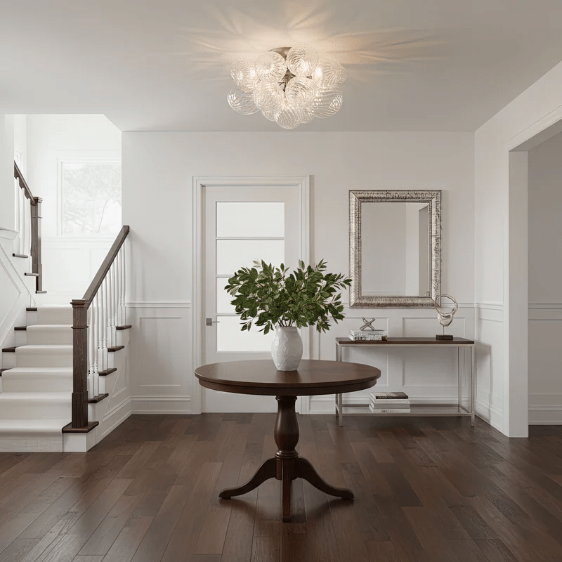 Glass Orb Modern Ceiling Light