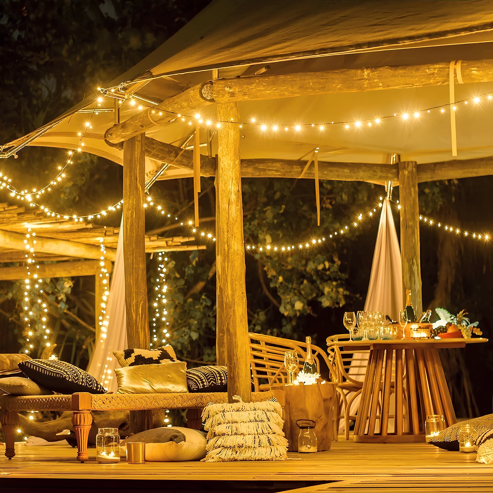 Solar LED Outdoor String Lights