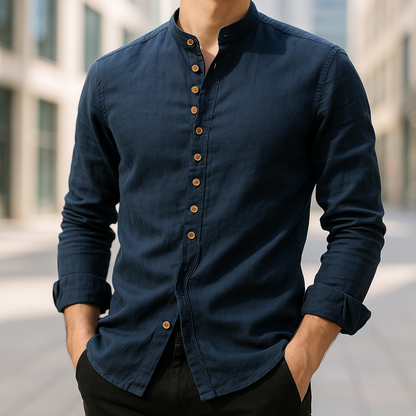 CHEMISE EN LIN ET COTON
