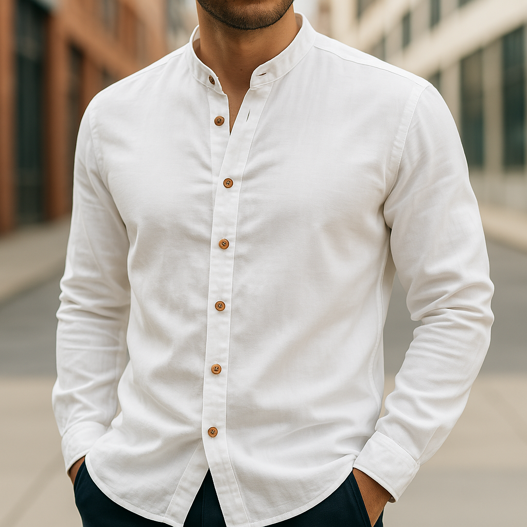 CHEMISE EN LIN ET COTON