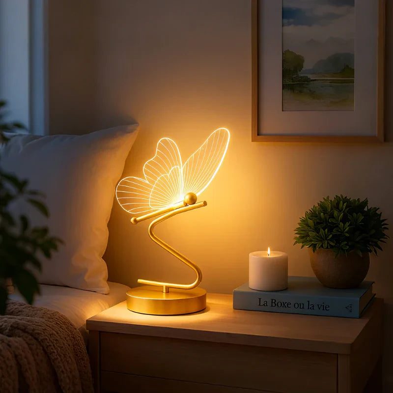 Butterfly Wings Rechargeable Table Lamp