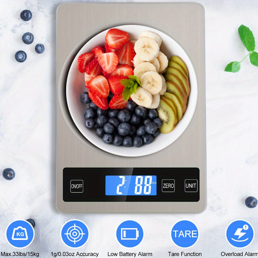 15 kg USB Rechargeable Digital Kitchen Scale