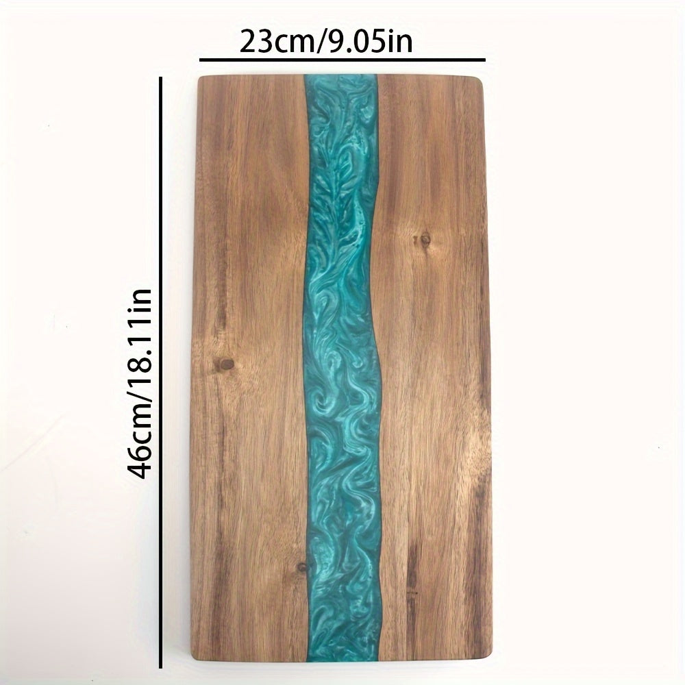 Acacia Wood Resin River Charcuterie Board