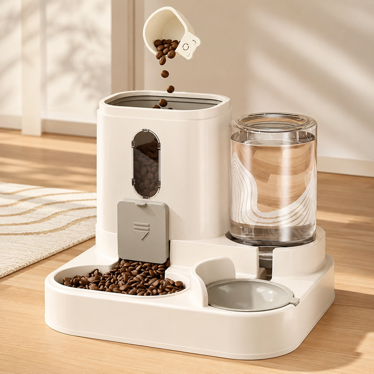 2-in-1 Gravity Pet Feeder & Water Dispenser
