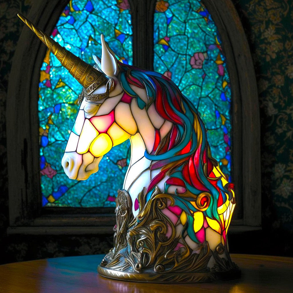 Stained-Glass Effect Animal Table Light