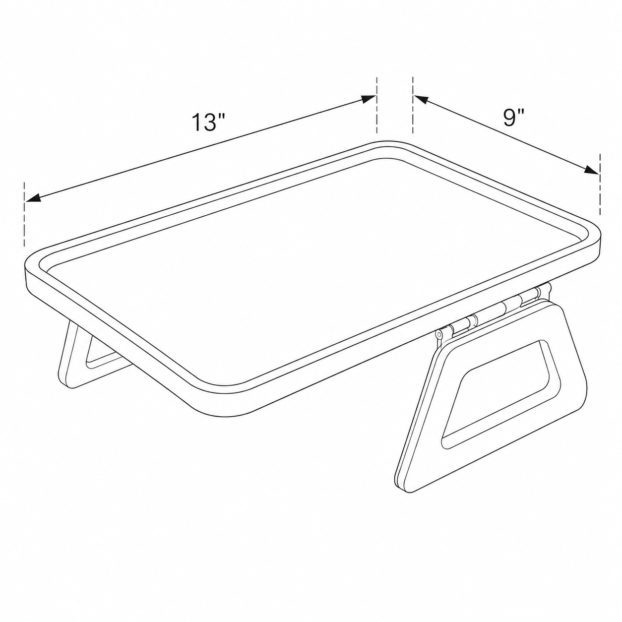 Bamboo Clip-On Armrest Tray