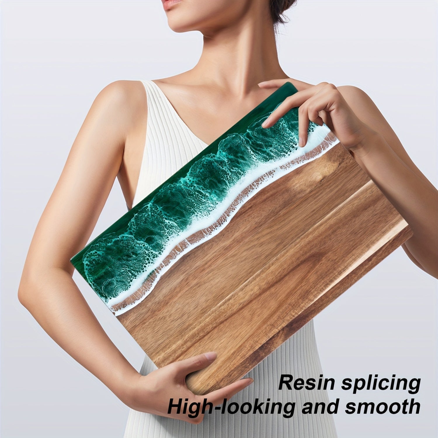 Acacia Wood Resin Serving & Cutting Board