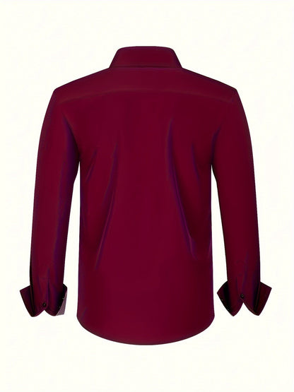 ALBERTO | CHEMISE ÉLÉGANTE LÉGÈRE AVEC DÉTAILS CONTRASTÉS