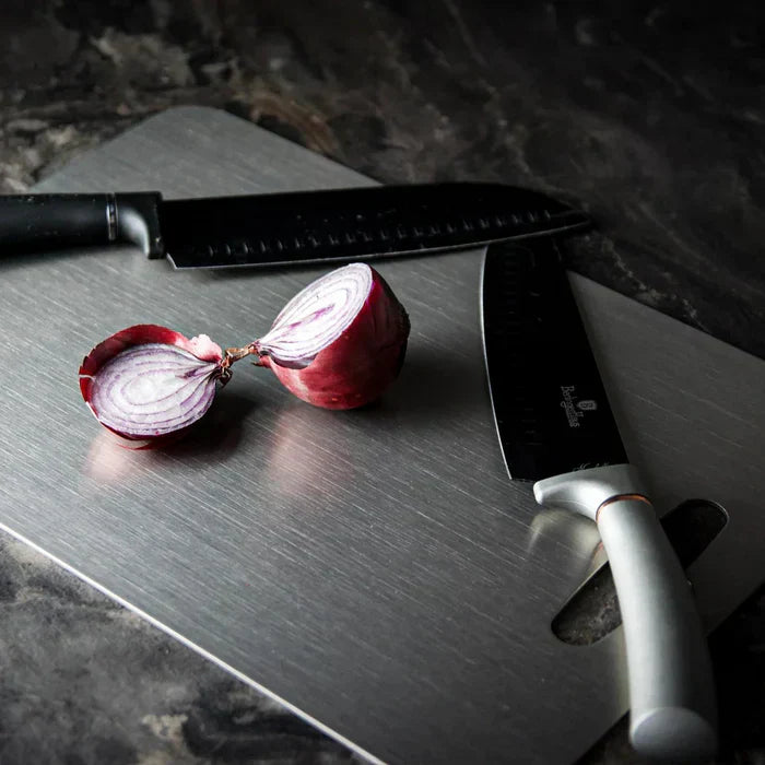 Antibacterial Titanium-Finish Cutting Board