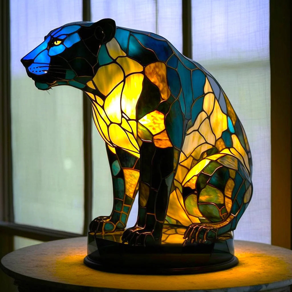 Stained-Glass Effect Animal Table Light