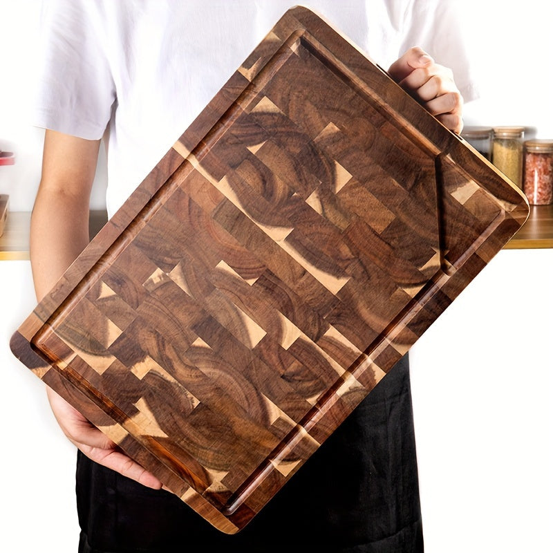 Acacia Wood End-Grain Cutting Board